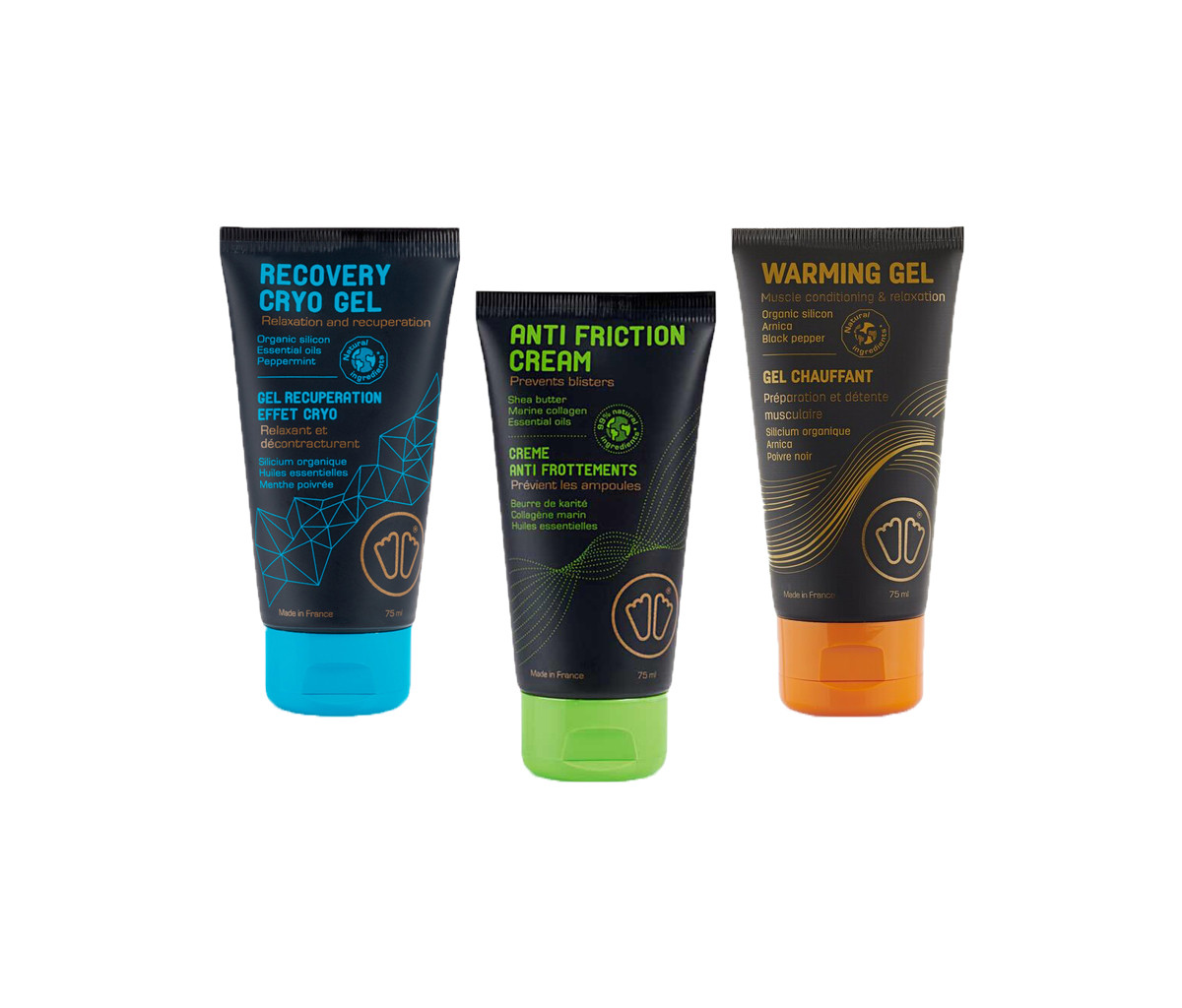 trio de crèmes soins